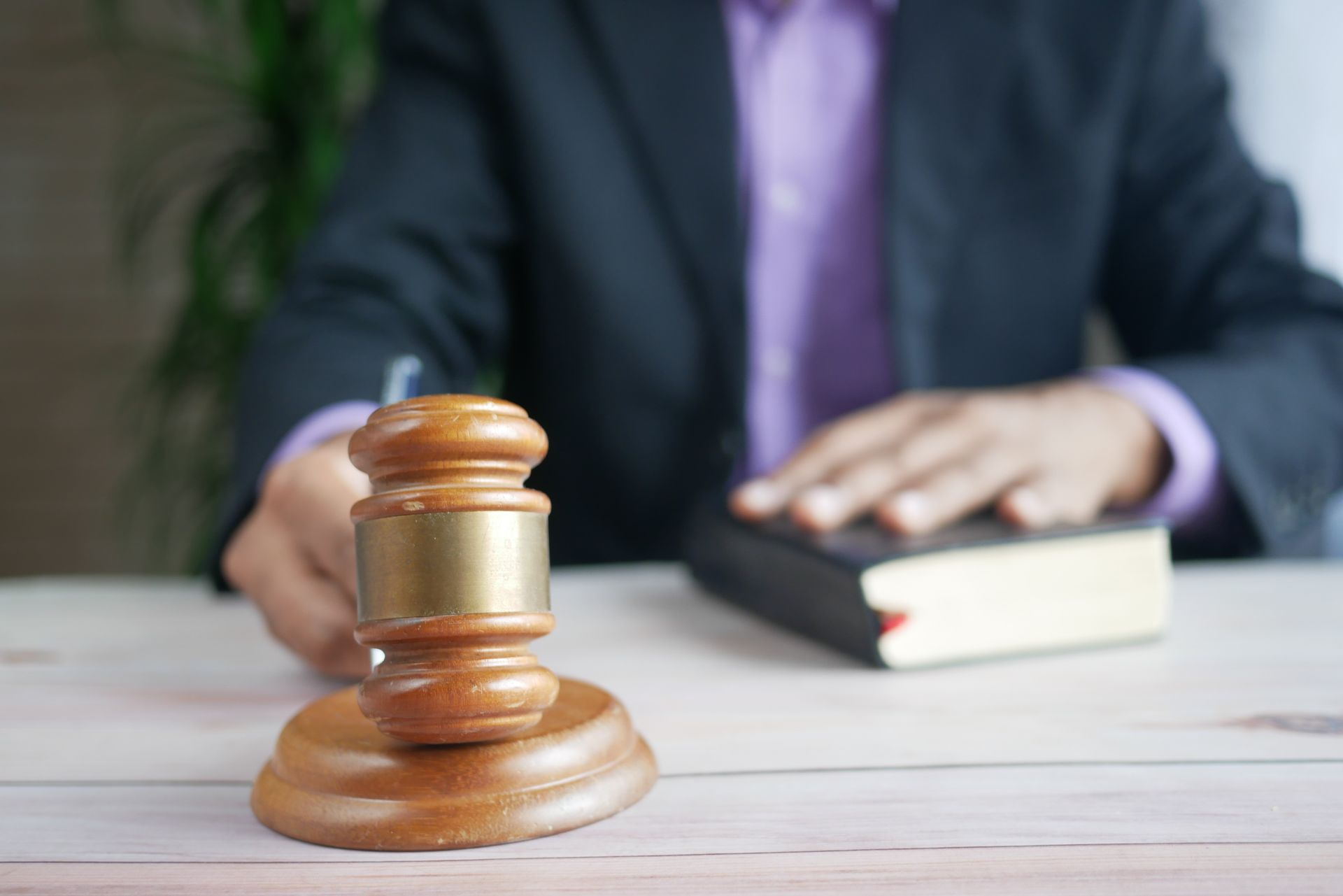 Attorney reviewing injury documents with a client